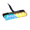 Lampeggiante anteriore NP6 - blu/giallo - ECE-R65 Classe 2 - Commutazione giorno/notte