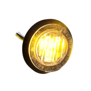 Modulo flash Xpro3 - ECE R65 - giallo - a scomparsa - rotondo