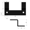 Set di 2 supporti per barre sul tetto - Serie MAGMA