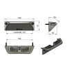 Illuminazione ambientale HSL2000 - 45° - 12V/24V - nero
