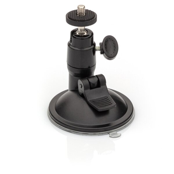 Supporto A Ventosa Per Fotocamera Auto | Carico Fino A 10 Kg, Rotazione 360° | Fori 1/4" E 3/8" Per Accessori