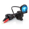 Semaforo Xpro3 con supporto per manubrio - cavo di collegamento da 1,5 m - blu