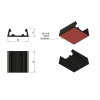 set di 2 supporti adesivi per lampade SOLIS 25x25 mm
