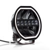 Faro a lunga portata DL9 con luce di posizione - 9 pollici - 232 mm - Nero