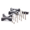 Supporto a X per staffe tubolari - M8 - da 38 a 65 mm