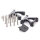 Supporto a X per staffe tubolari - M8 - da 38 a 65 mm