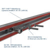 CBV1 BLACK Illuminazione ambientale 1024 mm - Canalina per cavi - adesiva - 10-30 V CC