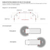 set da 4 CR06 - giallo - soluzione HT HTA1 - semisegnalatore - lampeggiante