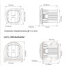 set da 4 CR06 - giallo - soluzione HT HTA1 - semisegnalatore - lampeggiante