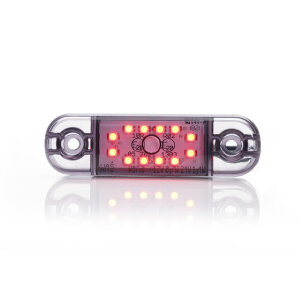 Luce di contorno - UR10 DARK rosso - 12V/24V