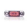 Luce di contorno - UR10 DARK rosso - 12V/24V