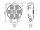 TCR3600 - Faro da lavoro - rotondo - cavo da 1500 mm - 10-30 V CC - max. 39 W