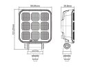 TCE4200 - Faro da lavoro - quadrato - cavo da 1500 mm - 10-30 V CC - max. 48 W