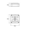Comando ribaltabile T4A-K - 4x4A - 2x funzione tastatura - 2x funzione commutazione - cavo di collegamento 1500 mm