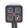 Comando ribaltabile T4A-K - 4x4A - 2x funzione tastatura - 2x funzione commutazione - cavo di collegamento 1500 mm