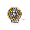 W257 BLACK - Faro abbagliante da 7 pollici - luce di posizione gialla - Rif. 17,5 - oscurato