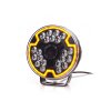 W257 BLACK - Faro abbagliante da 7 pollici - luce di posizione gialla - Rif. 17,5 - oscurato