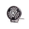 W257 BLACK - Faro abbagliante da 7 pollici - luce di posizione gialla - Rif. 17,5 - oscurato