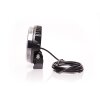 W257 BLACK - Faro abbagliante da 7 pollici - luce di posizione gialla - Rif. 17,5 - oscurato