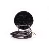 W257 BLACK - Faro abbagliante da 7 pollici - luce di posizione gialla - Rif. 17,5 - oscurato
