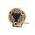 W257 BLACK - Faro abbagliante da 7 pollici - luce di posizione gialla - Rif. 17,5 - oscurato