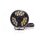 W257 BLACK - Faro abbagliante da 7 pollici - luce di posizione gialla - Rif. 17,5 - oscurato
