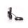W257 BLACK - Faro abbagliante da 7 pollici - luce di posizione gialla - Rif. 17,5 - oscurato