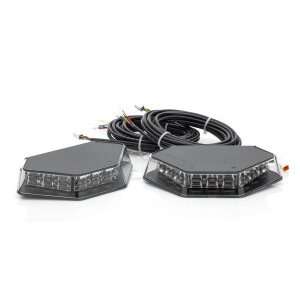 set da 2 POD-HT System - Illuminazione perimetrale bianca - Indicatori di direzione BLU/GIALLI