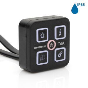 Unità di commutazione T4AP - IP67 completamente sigillata - 4x4A - Funzione interruttore/pulsante