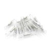 20 connettori a spina, impermeabili, termorestringenti - 0,2-0,5 mm² - trasparenti
