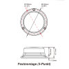 Lampeggiante B46 - trasparente/giallo - piatto - forma B1...