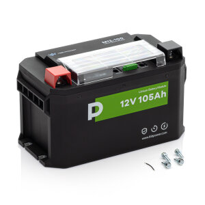 batteria TBB Power LiFePO4 da 105 Ah, 12,8 V con BMS, bilanciatore e riscaldamento