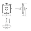 Rilevatore di movimento bianco - MCR 2456 - 12V/24V | 4A