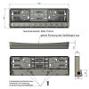 Portatarga LPlight 2E con fari abbaglianti omologati | 100 W | 2x Ref 25 (omologati come coppia)