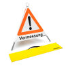 Segnale pieghevole con simbolo di avvertimento VZ 101 - 70 cm - Misurazione - luminescente di giorno