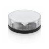 B23 Beacon (3 bulloni) – LED ambra/lente trasparente