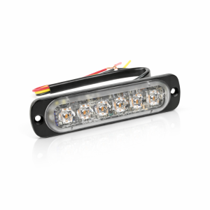 ST6 Lampeggiante frontale - giallo - AUTO DIM Classe 2 | 12V/24V | orizzontale