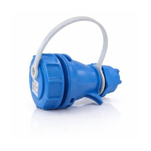 Presa/presa con contatto di protezione 220 V IP68 con dado di serraggio