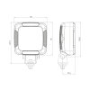 NOXTAR Black LED Arbeitsscheinwerfer Universal 12V/24V 2100lm