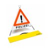 Faltsignal mit Warnsymbol VZ 101 - 70cm - POLIZEI - reflektierendes Warndreieck