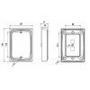 Lumetra LED Rückfahr- & Nebelschlussleuchte mit Montagerahmen 127x151mm 12V-24V