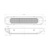 Velox LED Rückfahrleuchte 132x28mm 12V-24V