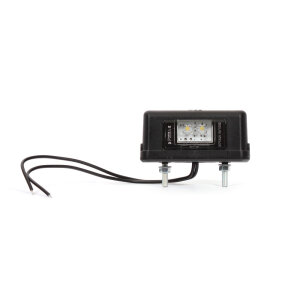 Luce targa - nera - 44 mm