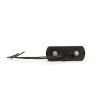 Luce targa - nera - 44 mm