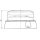 R65 Design lampeggiante BRILAR - trasparente/blu - 3 punti