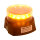 Lampeggiante a batteria iON - Base magnetica - ECE-R65 trasparente/giallo