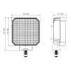 faro da lavoro OFL16 da 50 W - 5200 lm - con interruttore on/off sul retro