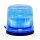 Lampeggiante SESTO - 11 modelli di lampeggiamento - trasparente/blu - base magnetica