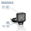RS1700 - Luci di retromarcia a LED / Fari di lavoro -...