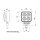 RS1700 - Luci di retromarcia a LED / Fari di lavoro - 1700lm - angolari - 12V/24V